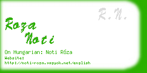 roza noti business card