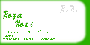 roza noti business card